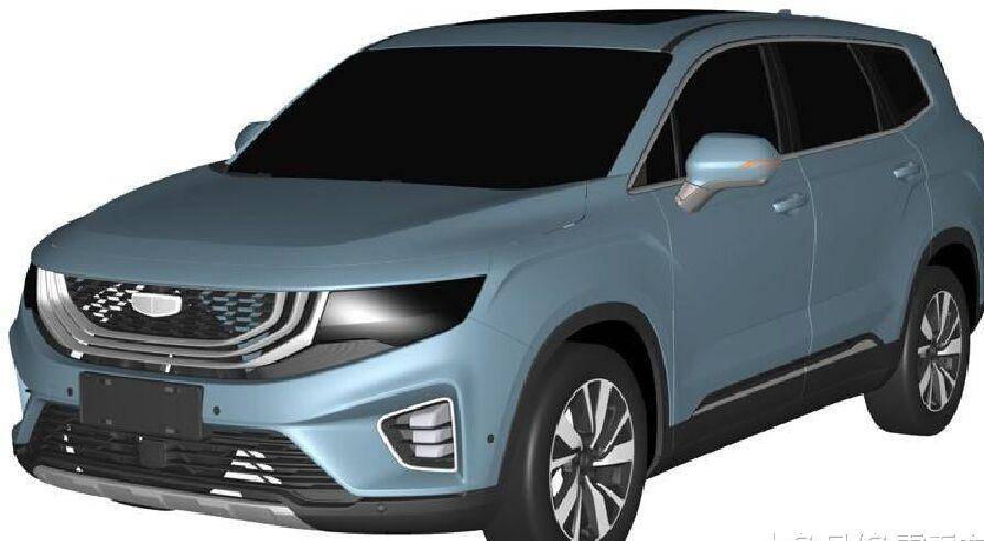 678体育官网页版比预想的厚重吉利七座SUV-VX11现身专利申报图尺寸超越汉兰(图1)